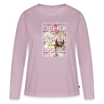 Kids Mother's Day Tshirt Gift Mom Mommy - Women's Premium Organic Long Sleeve Shirt - dusky pink - Front - Julia (174cm)