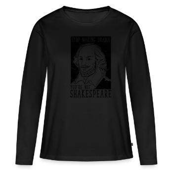 Theater actor drama - Women's Premium Organic Long Sleeve Shirt - black - Front - Julia (174cm)