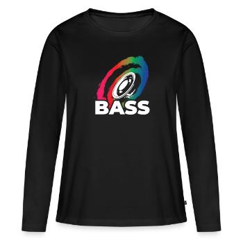 Musique Bass Dubstep Musique Musicstar bassiste DJ - T-shirt manches longues Premium bio Femme - noir - Devant - Julia (174cm)