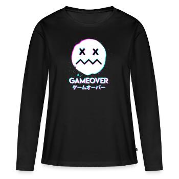 Game over Acid Techno Music Japan - Women's Premium Organic Long Sleeve Shirt - black - Front - Julia (174cm)