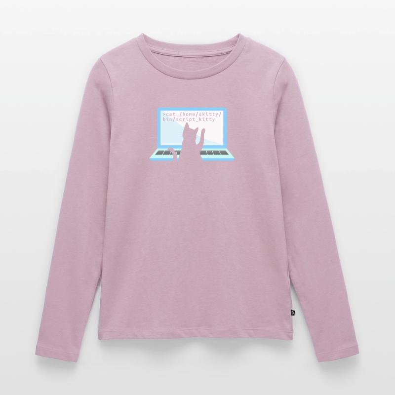 Chat comme codeur codeur propriétaire de chat T-shirt manches longues Premium bio Femme
