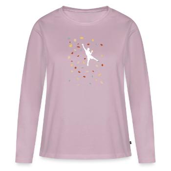 Climbing Sports Climbing Hall Climbing Handles Bouldering - Women's Premium Organic Long Sleeve Shirt - dusky pink - Front - Julia (174cm)