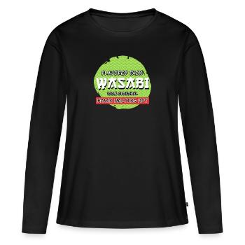 Wasabi Flavored Pain Spicy Sushi Spicy Eater - Women's Premium Organic Long Sleeve Shirt - black - Front - Julia (174cm)