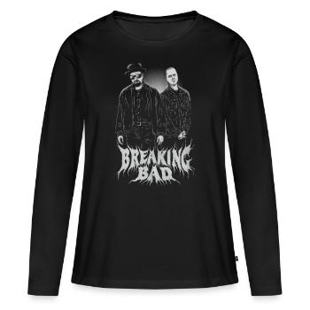 Breaking Bad Logo Walter Et Jesse Esquisse - T-shirt manches longues Premium bio Femme - noir - Devant - Julia (174cm)