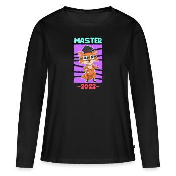 Master Abschluss 2022 Master - Frauen Premium Bio Langarmshirt - Schwarz - Vorne - Julia (174cm)