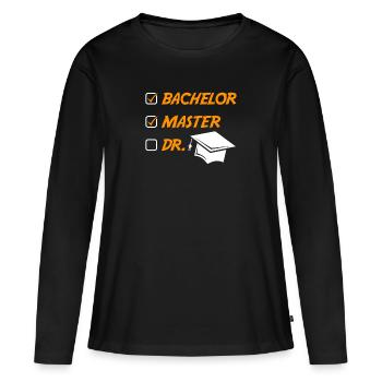 Master 2022 Master Hut Master Abschluss - Frauen Premium Bio Langarmshirt - Schwarz - Vorne - Julia (174cm)