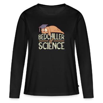Bedchiller of Science Baccalauréat Baccalauréat - T-shirt manches longues Premium bio Femme - noir - Devant - Julia (174cm)