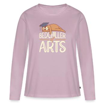 Bedchiller of Arts Bachelor's Degree Bachelor - Women's Premium Organic Long Sleeve Shirt - dusky pink - Front - Julia (174cm)