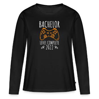 Bachelor 2022 Complete Bachelor Abschluss - Frauen Premium Bio Langarmshirt - Schwarz - Vorne - Julia (174cm)