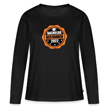 Bachelor 2022 Bachelorabschluss Bachelor - Frauen Premium Bio Langarmshirt - Schwarz - Vorne - Julia (174cm)