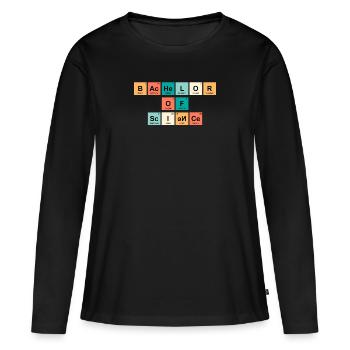 Baccalauréat ès sciences 2022 Baccalauréat - T-shirt manches longues Premium bio Femme - noir - Devant - Julia (174cm)