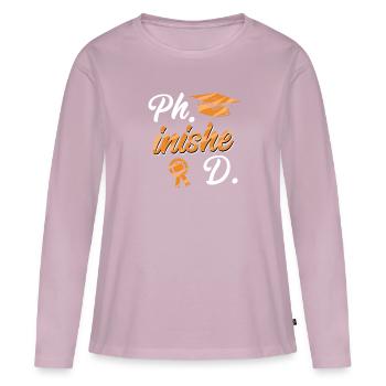 Doctoraat doctoraat doctoraat doctoraat proefschrift - Vrouwen Premium Bio shirt met lange mouwen - oudroze - Voor - Julia (174cm)
