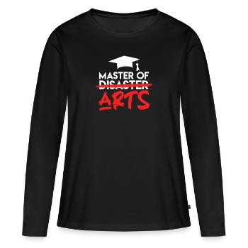 Master of Arts Master Master 2022 - T-shirt manches longues Premium bio Femme - noir - Devant - Julia (174cm)