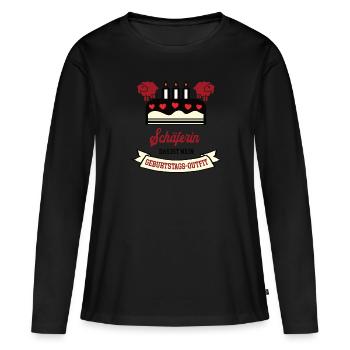 Schäferin Geburtstag Schaefer Geb. Schafhirtin - Frauen Premium Bio Langarmshirt - Schwarz - Vorne - Julia (174cm)
