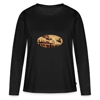 Cuba - T-shirt manches longues Premium bio Femme - noir - Devant - Julia (174cm)