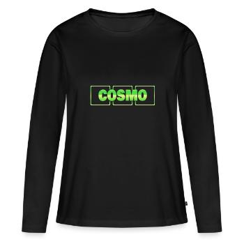 Best man Cosmo - Women's Premium Organic Long Sleeve Shirt - black - Front - Julia (174cm)