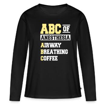 ABC Of Anesthesia - Frauen Premium Bio Langarmshirt - Schwarz - Vorne - Julia (174cm)