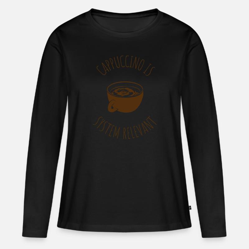 Cappuccino systemrelevant - Frauen Premium Bio Langarmshirt - undefined