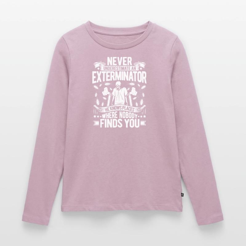 Schädlingsbekämpfer Kammerjäger Exterminator Frauen Premium Bio Langarmshirt