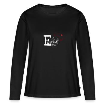 Enas name in Arabic t-shirt gift idea - Women's Premium Organic Long Sleeve Shirt - black - Front - Julia (174cm)