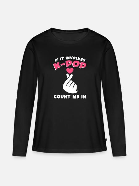 K-Pop K-Pop Geschenk - Frauen Premium Bio Langarmshirt - Schwarz
