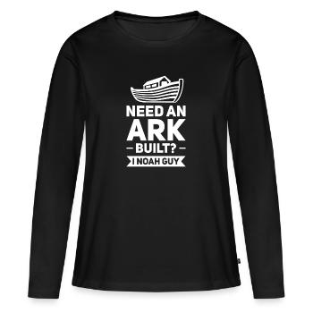 Noah's Ark Noah's Ark Geschenk - Frauen Premium Bio Langarmshirt - Schwarz - Vorne - Julia (174cm)