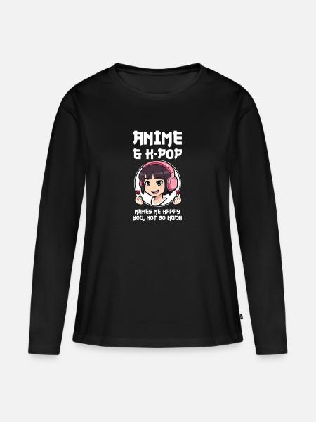 K-Pop-K-Pop-Merch K-Pop-Waren Geschenk - Frauen Premium Bio Langarmshirt - Schwarz