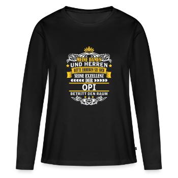OPI - Frauen Premium Bio Langarmshirt - Schwarz - Vorne - Julia (174cm)