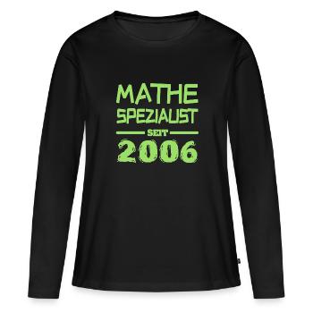 Witzig 2006 - Frauen Premium Bio Langarmshirt - Schwarz - Vorne - Julia (174cm)