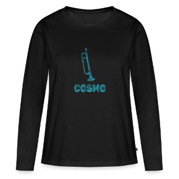 Trumpets Cosmo - Women's Premium Organic Long Sleeve Shirt - black - Front - Julia (174cm)