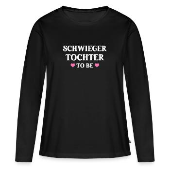 Zukünftige Schwiegertochter Hochzeit Braut Tochter - Frauen Premium Bio Langarmshirt - Schwarz - Vorne - Julia (174cm)