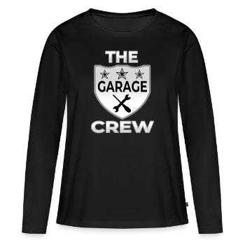 Garage - T-shirt manches longues Premium bio Femme - noir - Devant - Julia (174cm)