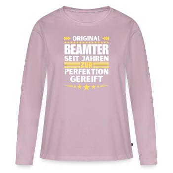 Civil servants matured to perfection - Women's Premium Organic Long Sleeve Shirt - dusky pink - Front - Julia (174cm)