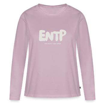 ENTP MBTI Myers Briggs Personality - Women's Premium Organic Long Sleeve Shirt - dusky pink - Front - Julia (174cm)