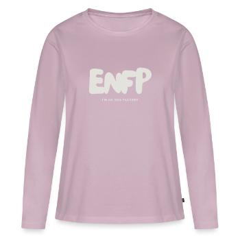 ENFP Myers Briggs MBTI Extrovert Personality - Women's Premium Organic Long Sleeve Shirt - dusky pink - Front - Julia (174cm)