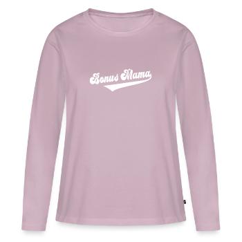 Bonus Mama Stiefmutter Ersatzmama Mutter Bonusmama - Frauen Premium Bio Langarmshirt - Altrosa - Vorne - Julia (174cm)