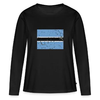 Botswana - T-shirt manches longues Premium bio Femme - noir - Devant - Julia (174cm)