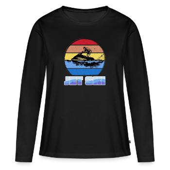 Jet Ski - T-shirt manches longues Premium bio Femme - noir - Devant - Julia (174cm)