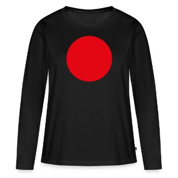 Kugel - Kreis - Geometrie - Frauen Premium Bio Langarmshirt - Schwarz - Vorne - Julia (174cm)