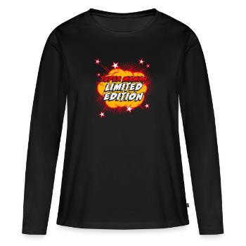 Super maman édition limitée - T-shirt manches longues Premium bio Femme - noir - Devant - Julia (174cm)
