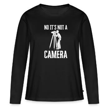 Land Surveying Land Surveyor Topographer And - Women's Premium Organic Long Sleeve Shirt - black - Front - Julia (174cm)