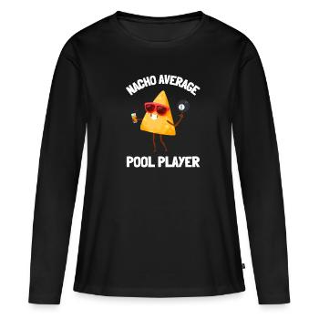 Billard Cue Sports Et Snooker Tournoi - T-shirt manches longues Premium bio Femme - noir - Devant - Julia (174cm)