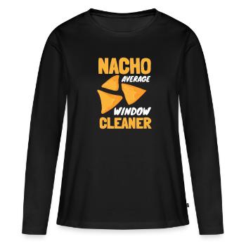 Window Cleaner Services Car Window Cleaning Window - Women's Premium Organic Long Sleeve Shirt - black - Front - Julia (174cm)
