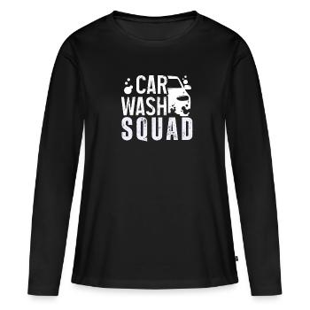 Window Cleaner Services Car Window Cleaning Window - Women's Premium Organic Long Sleeve Shirt - black - Front - Julia (174cm)
