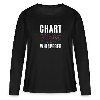 Options Trading Cash Secured Puts Future Forex - Frauen Premium Bio Langarmshirt - Schwarz - Vorne - Julia (174cm)