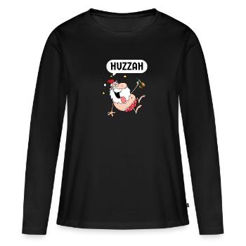 Huzzah Renaissance Festival Ren Faire Knight - Frauen Premium Bio Langarmshirt - Schwarz - Vorne - Julia (174cm)