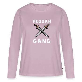 Huzzah Renaissance Festival Ren Faire Knight - Frauen Premium Bio Langarmshirt - Altrosa - Vorne - Julia (174cm)