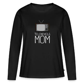 Telenovela Columbianas, émissions hispaniques et feuilletons - T-shirt manches longues Premium bio Femme - noir - Devant - Julia (174cm)