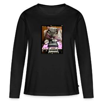 Pedal Steel Guitar - T-shirt manches longues Premium bio Femme - noir - Devant - Julia (174cm)