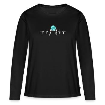 Artificial Intelligence Ai Chat - Frauen Premium Bio Langarmshirt - Schwarz - Vorne - Julia (174cm)